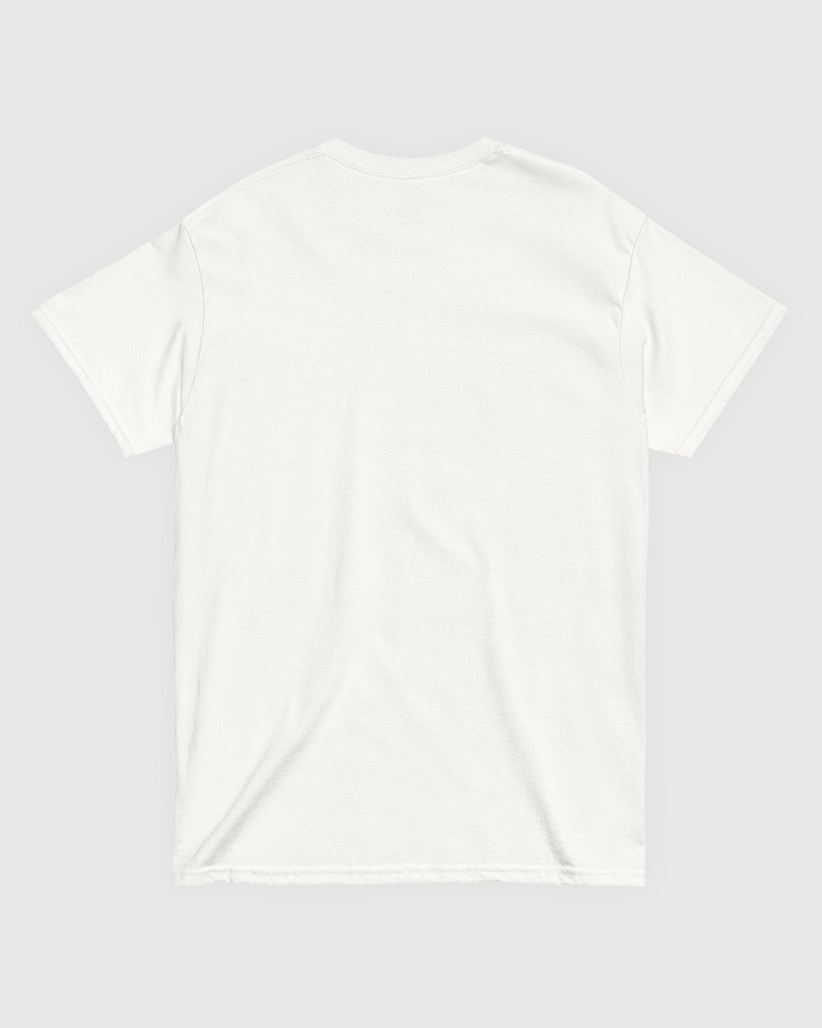 Harbour Monogram White heavyweight t-shirt back view by Baron & Buck